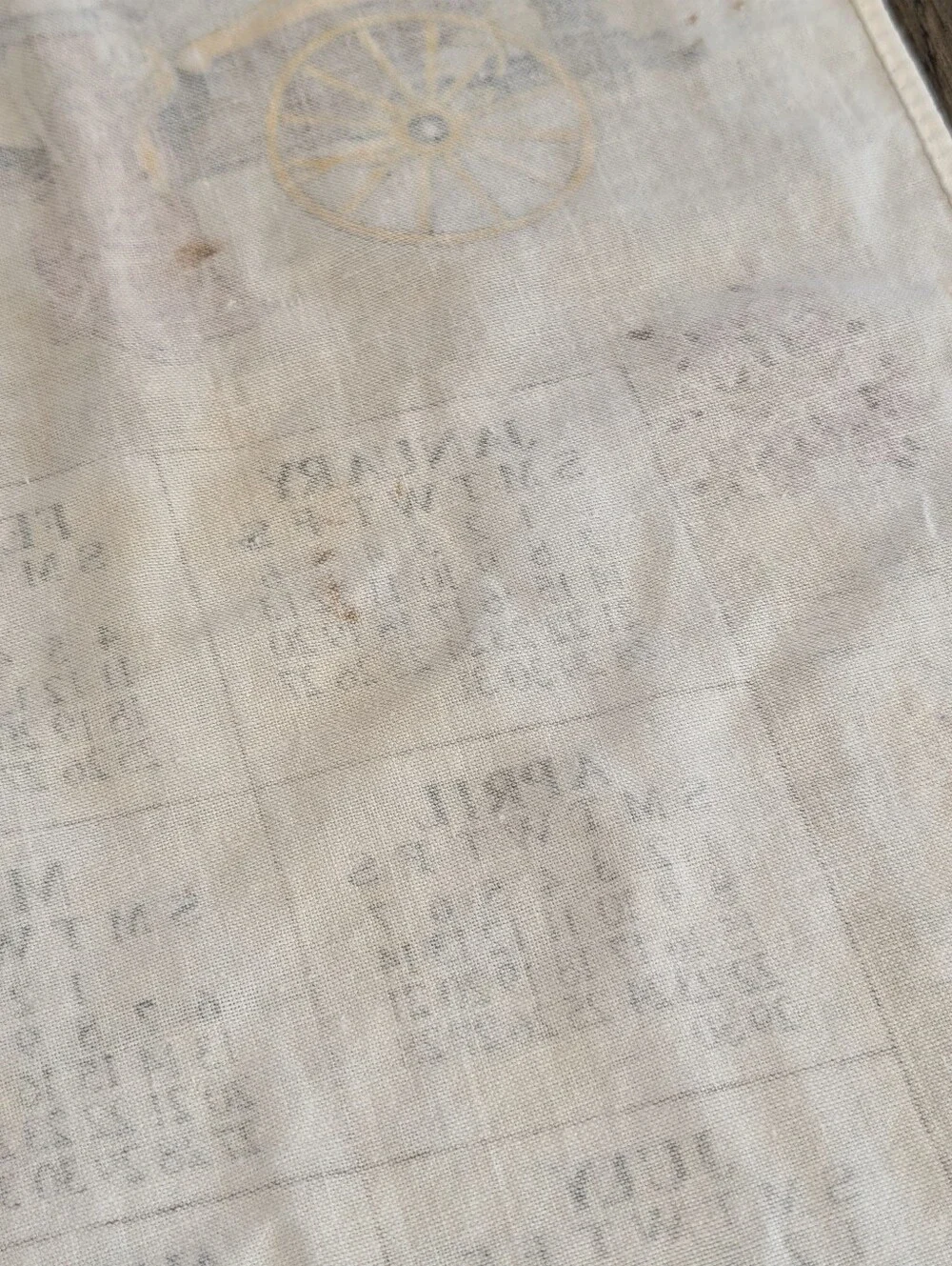 Vintage‎ 1990 Calendar Tea Towel Horse Carriage Cottagecore Victorian Farmhouse
